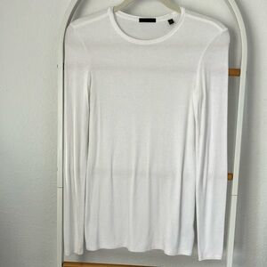ATM Anthony Thomas Melillo White Long Sleeve Tee